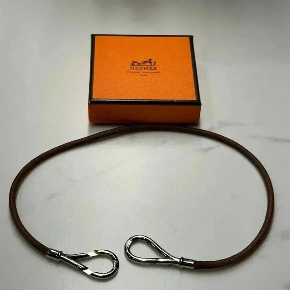 Hermes Atame Leather Bracelet or Choker + Box - Picture 4 of 7